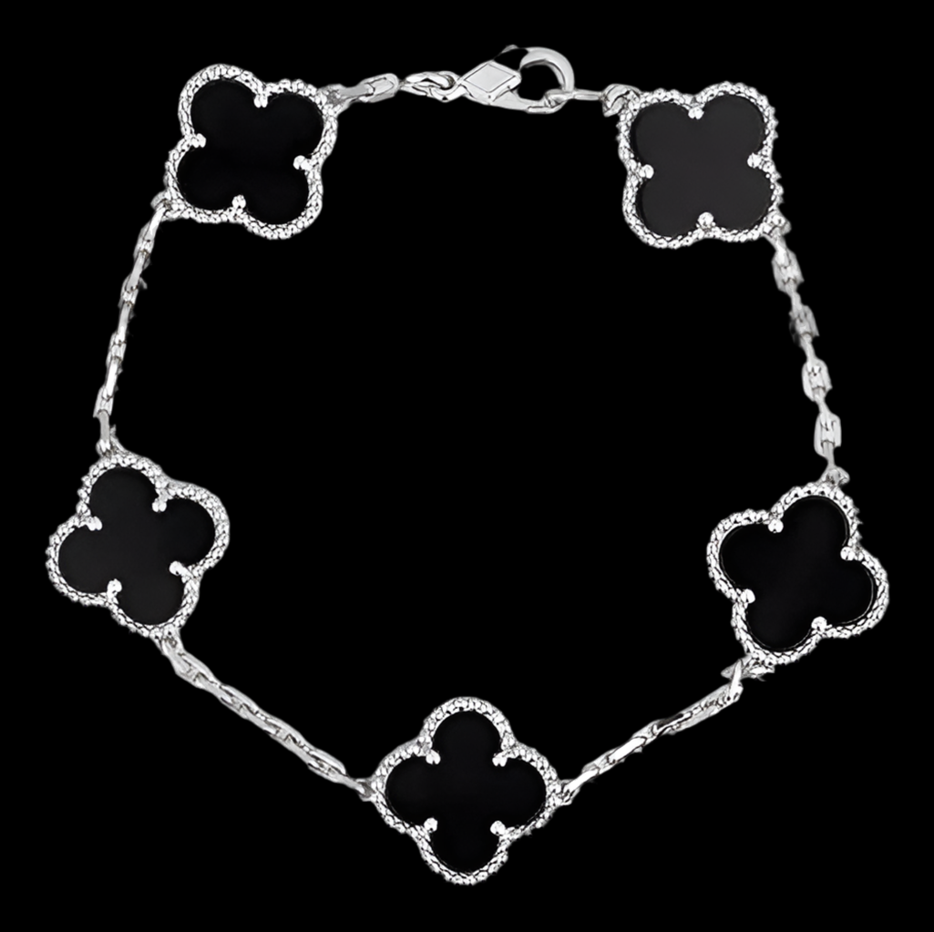 Pulseira Trevo Preta